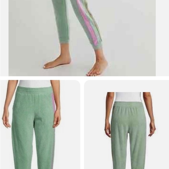 Free People Blue Monday Fleece Jogger Pants in Valley girl combo size Medium - Picture 4 of 8